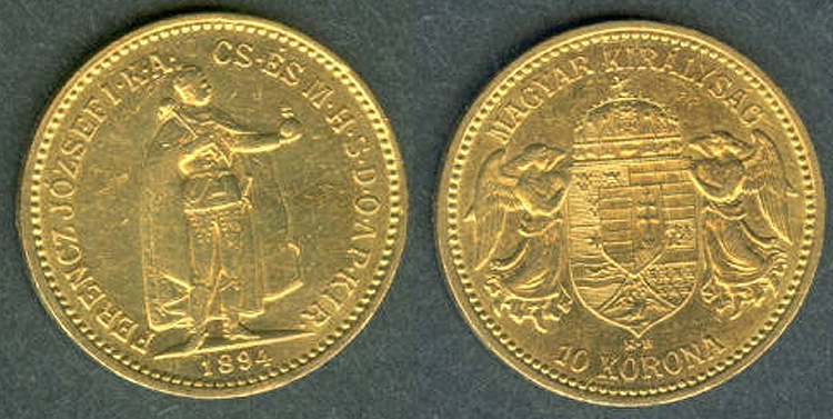 Incuse Edge Lettering: RIZALMAM AZ OSI ERENYBEN ~ * ~ 6.7750g, .9000 Gold, Incuse Edge Lettering: RIZALMAM AZ OSI ERENYBEN ~ * ~ 6.7750g, .9000 Gold,